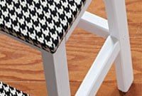 Elegant Houndstooth Elevation Stool