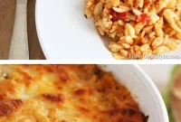 Golden Mozzarella Orzo Bake
