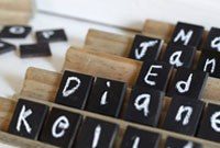 Chalkboard Seating Tile Displays