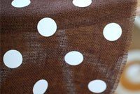 Rustic Chic Fall Table Decor with a Burlap Polka Dot Runner