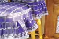 Effortless No Sew Kitchen Stool Covers