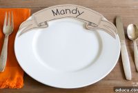 Printable Banner Dinner Place Cards