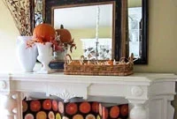 Autumn Mantel Reflections: Decorating with Mirrors