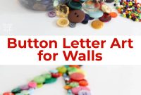 Create Custom Button Letter Wall Art