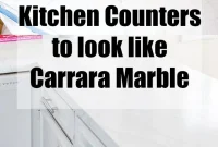 Faux Carrara Marble Countertops A DIY Guide to Luxury