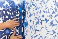 Achieve the Faux Wallpaper Look with Paint and Stencils