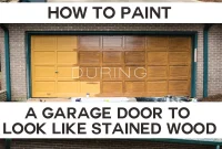 Paint Your Garage Door to Mimic Stained Wood: A DIY Transformation