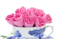 Unfold Beauty: Making Roses from Napkins