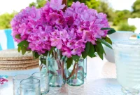 Effortless Chic Patio Umbrella Centerpiece