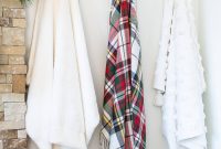 Elegant Wall Organizer for Living Room Throws