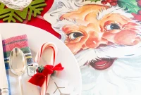 Joyful and Merry Christmas Dinner Table