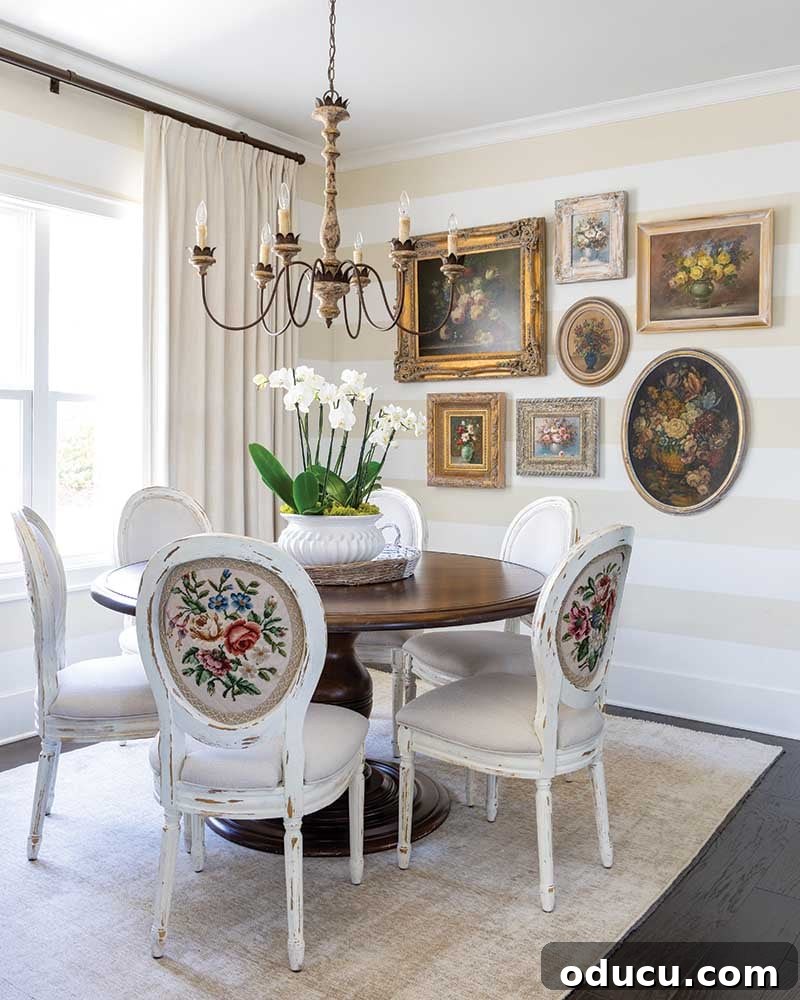 Style Chronicles 2 dining room with antique and victorian accents, showcasing timeless interior design ideas