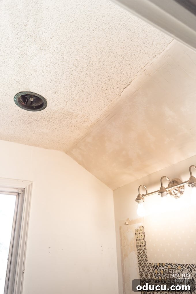 Our Ceiling Contractors Left Us Hanging 4 Removing a popcorn ceiling