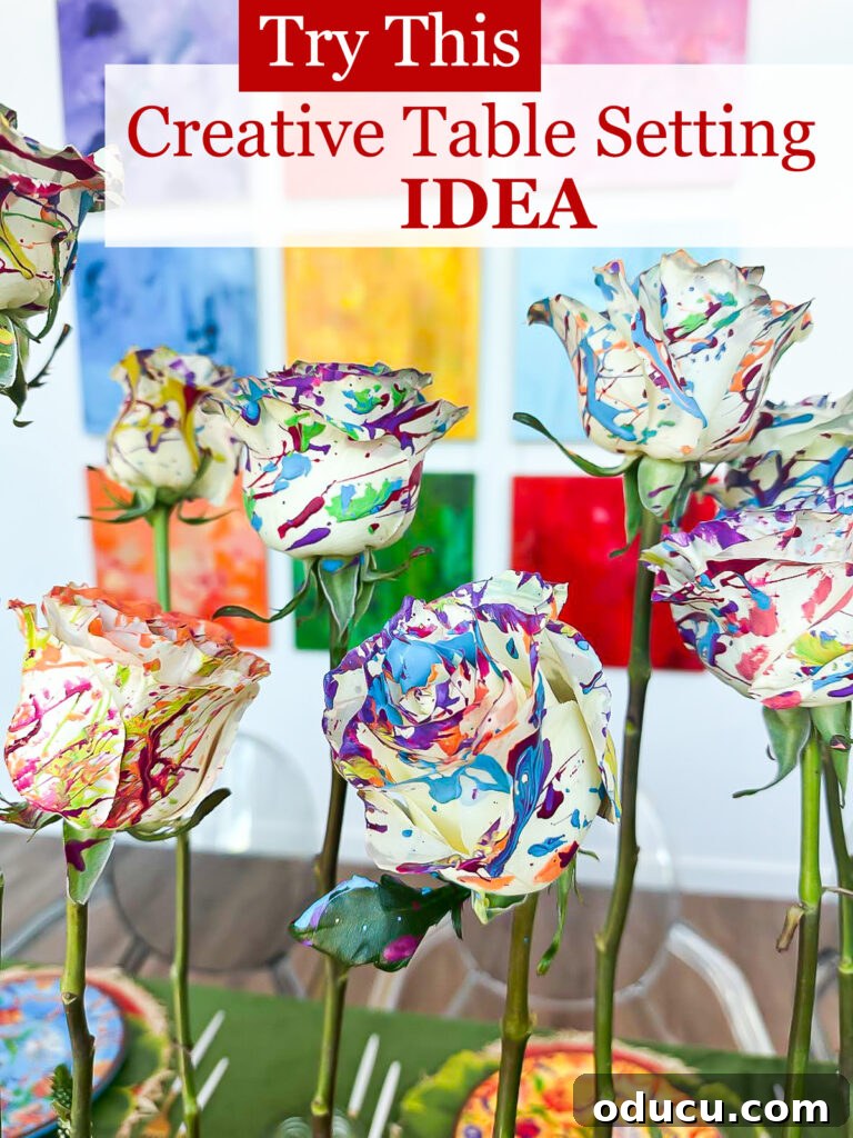 Unlock Your Decor Potential with Craft Paint 9 Try this creative dinner table setting idea.