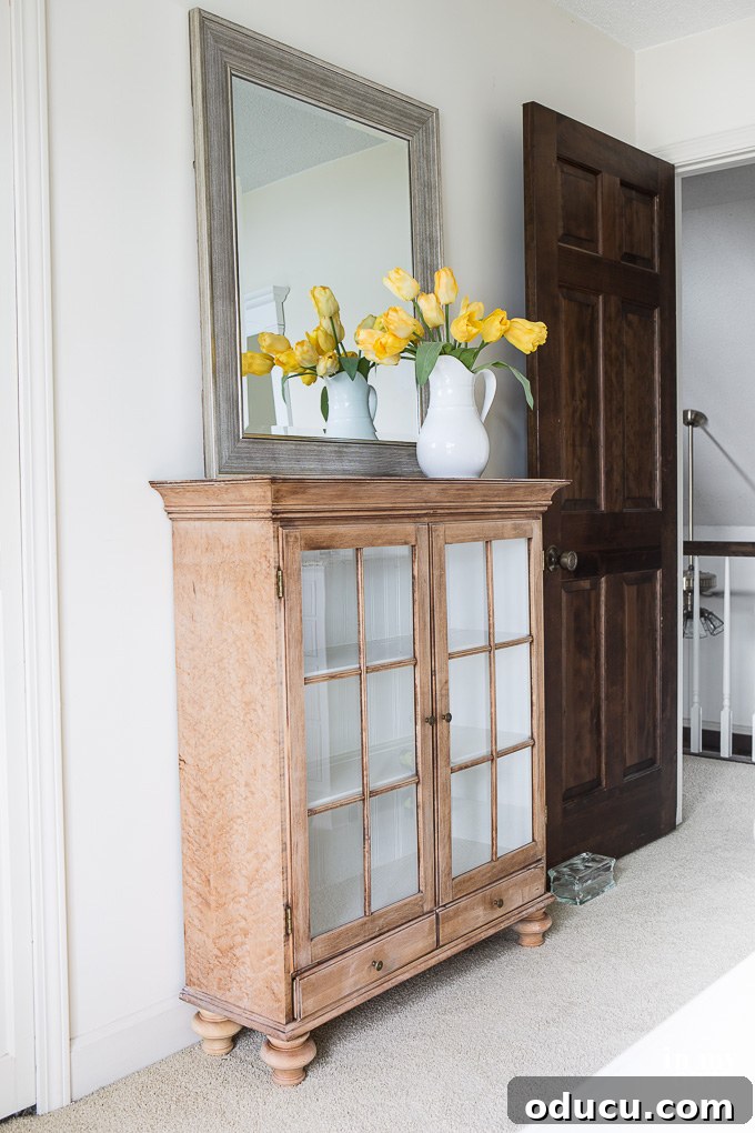 The Transformed Cabinets 15 Glass block decorating and repurposing idea with added bun feet, potentially to be paired with the cabinet base again