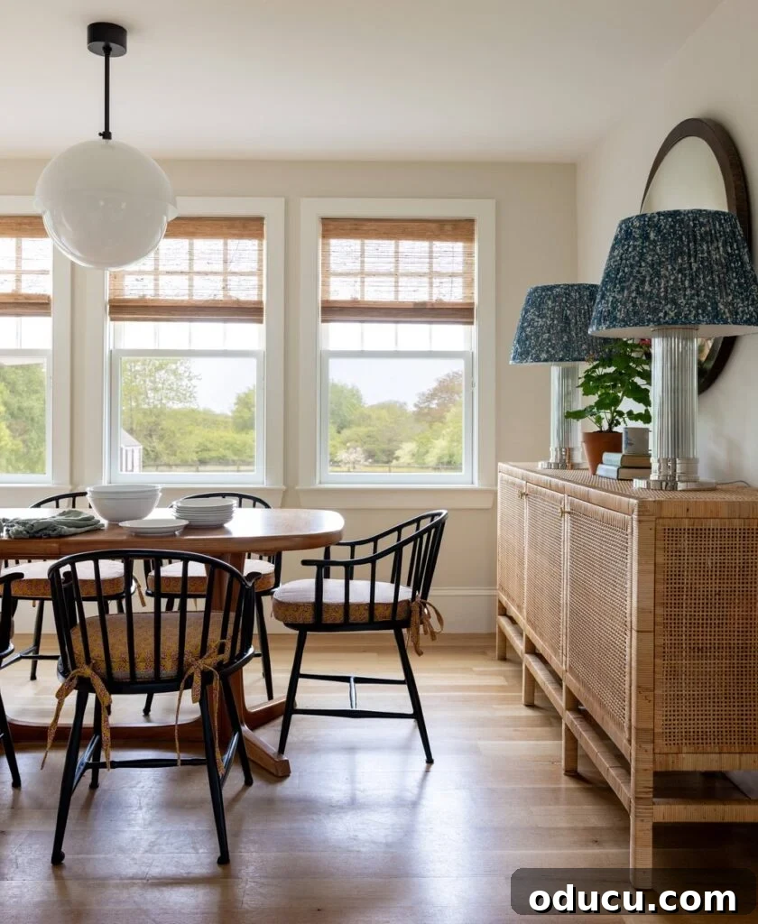Style Scout Dispatch 244 2 casual dining room with white walls