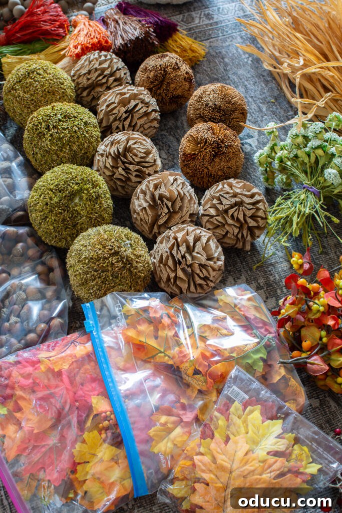 Fall Decor Reimagined 14 fall decor lined up on floor t