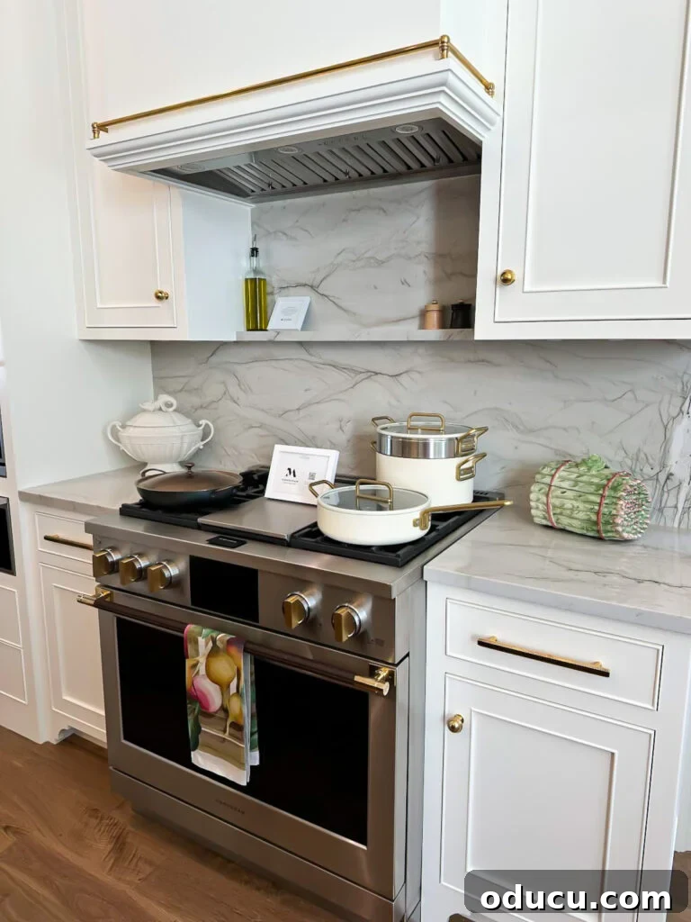 Shaping Tomorrow's Home: Inside the Southern Living Idea House 2025 16 cooktop and counter area around it in the kitchen at the Southern Living Idea House near Charlottesville, VA