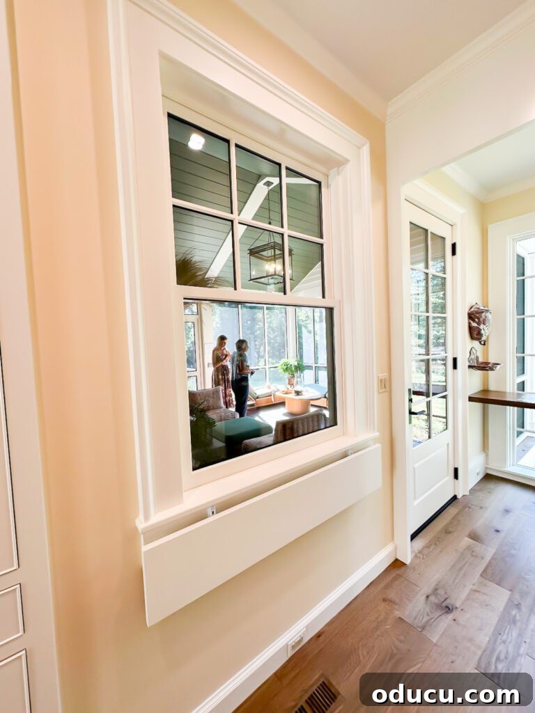 Shaping Tomorrow's Home: Inside the Southern Living Idea House 2025 22 fold out window sill to serve to the outdoor covered porch.