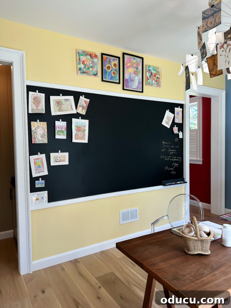 Shaping Tomorrow's Home: Inside the Southern Living Idea House 2025 26 chalk board wall on SL idea home craft room