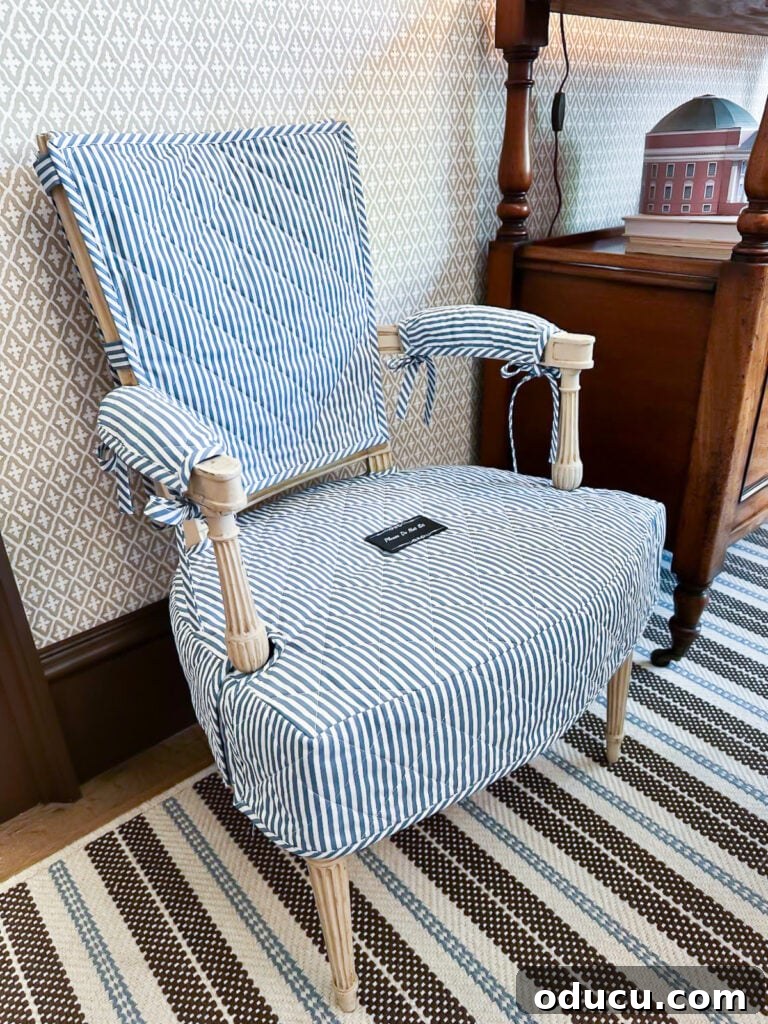Shaping Tomorrow's Home: Inside the Southern Living Idea House 2025 32 cute slipcovered chair