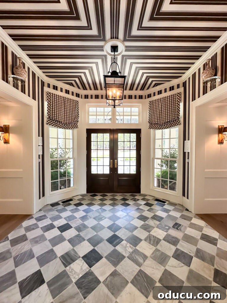 Shaping Tomorrow's Home: Inside the Southern Living Idea House 2025 6 brown and white foyer in the Southern Living Idea House 2025