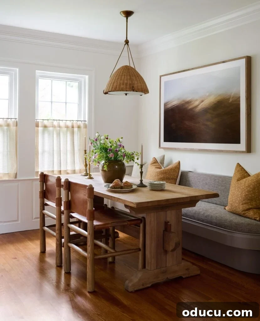 The Style Edit 262 2 historic home dining area with a banquette