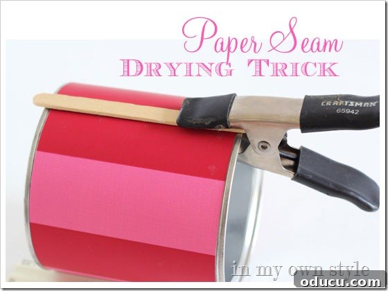SEam-Drying-trick Decorating with paper Seam Drying Trick