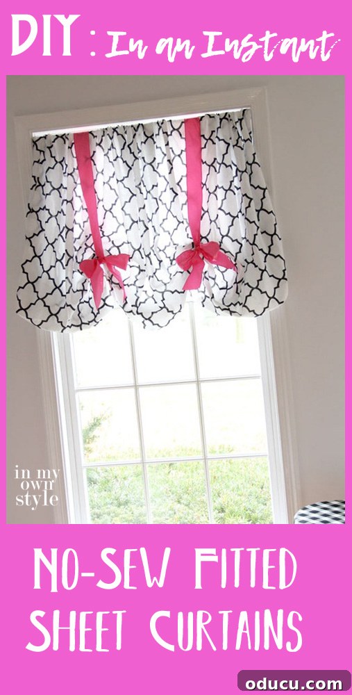 Instant Window Makeover: No Sewing Needed 2 Affordable and Chic No-Sew Fitted Sheet Curtains
