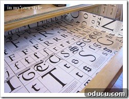 Finsihed-drawer-liner How to line a desk drawer with pages from a book.