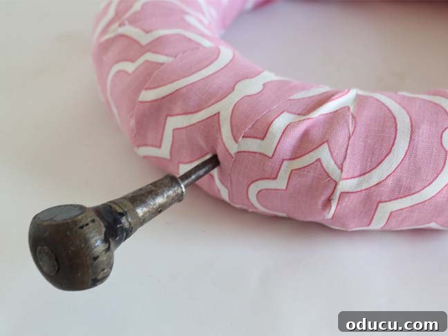 Create a Whimsical Spring Bunny Wreath 7 How to add ears to a bunny wreath.