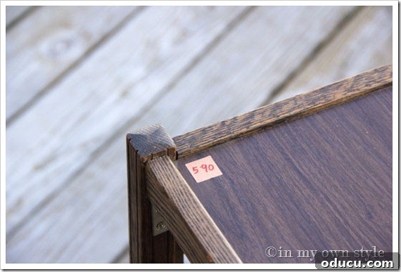 Price-tag-on-table Furniture transformations