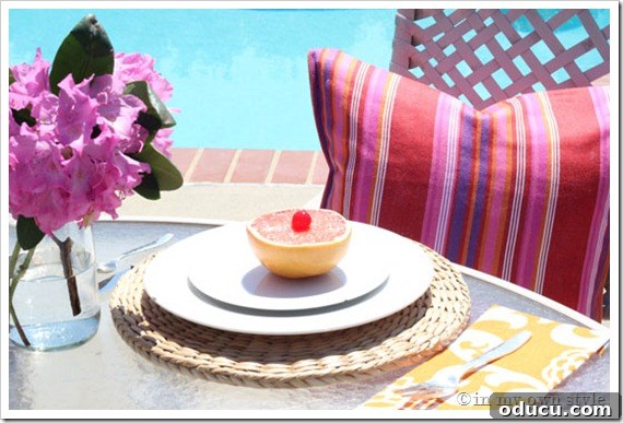 Breakfast Al Fresco: Enjoying a Clean Outdoor Space Enjoying Breakfast Outdoors on a Clean Patio