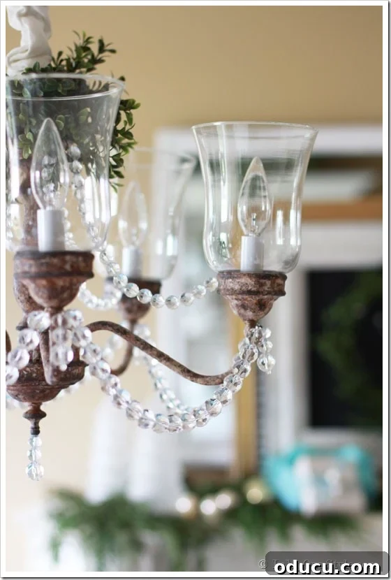 Transform Your Brass Light Fixture with Spray Paint 4 How to paint a chandelier to look rustic