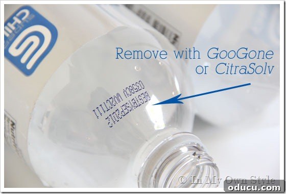 Removing Ink from Plastic Bottles for Craft Projects