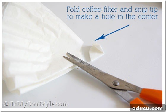 Crafting a Coffee Filter Mask for Spray Painting