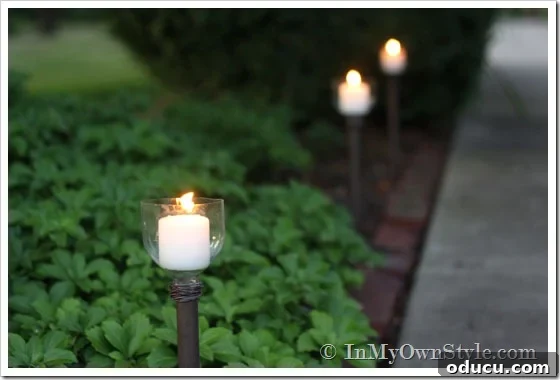 DIY Plastic Bottle Candle Holder Illuminated