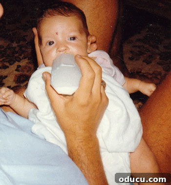 My Two Proudest DIY Achievements 10 Another baby drinking from a bottle, a joyful moment
