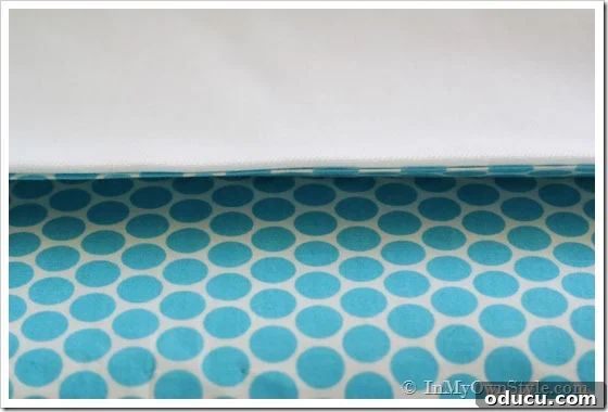 No-Sew-Seam using fabric glue for a smooth and clean finish.