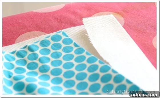 How to make no sew decor by gluing lining to main fabric panel.