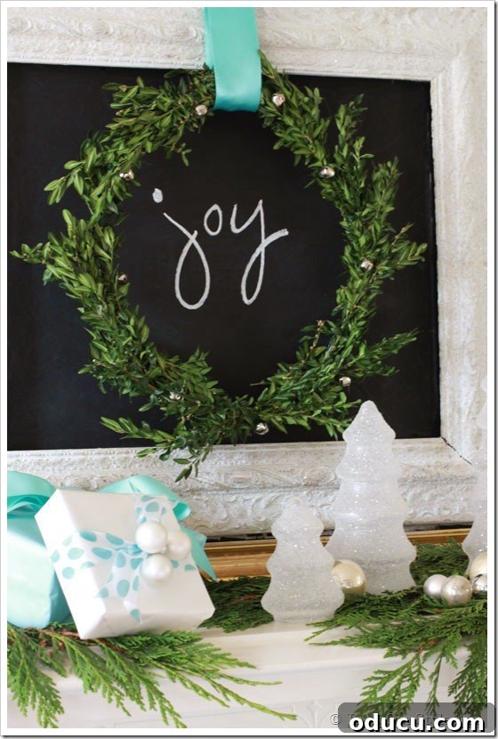 Holiday Home Tours with Faux Greenery