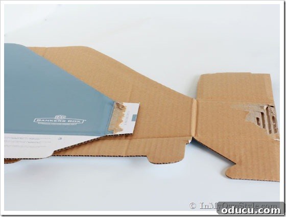 Cardboard Magazine File Cardboard Magazine File Ready for DIY Makeover