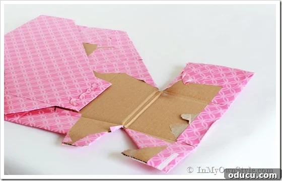 Decorating with Gift Wrap Decorating with Gift Wrap for Home Organization