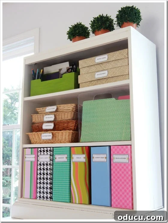 Inspiring Home Office Organizing Tips Inspiring Home Office Organizing Ideas with Colorful Storage