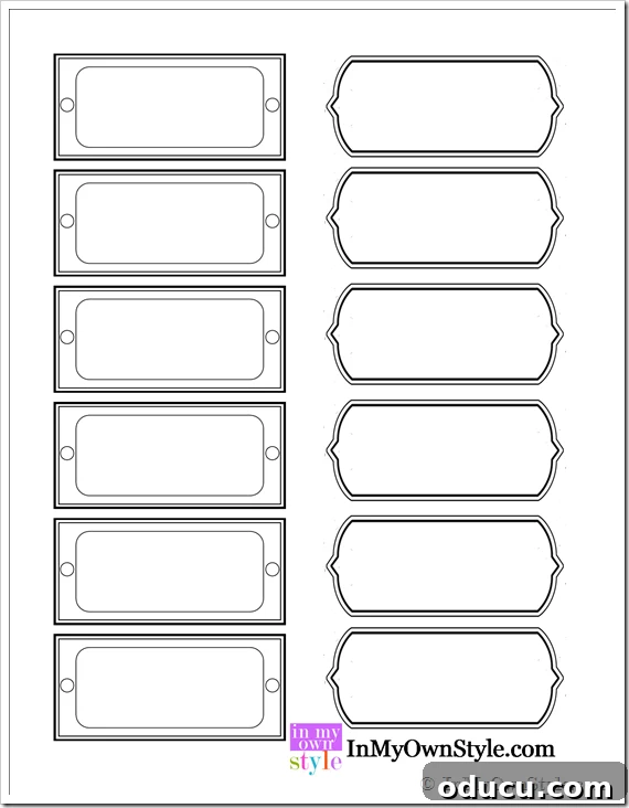 Free Printable Magazine File Labels - inmyownstyle-com Free Printable Magazine File Labels for Office Organization