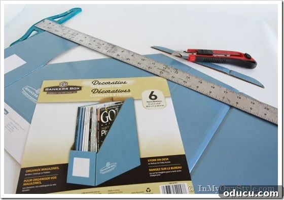 How to Cover a Magazine File Box How to Cover a Cardboard Magazine File Box with Decorative Paper