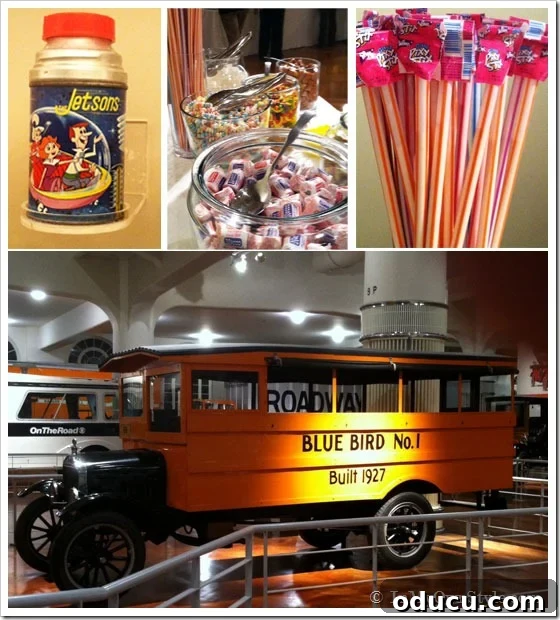 A unique and historically significant exhibit at The Henry Ford Museum, possibly the first school bus.