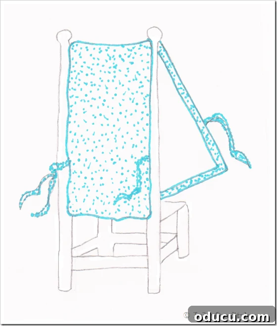 Chair-Back Fabric Runner How to make a simple chair back fabric runner