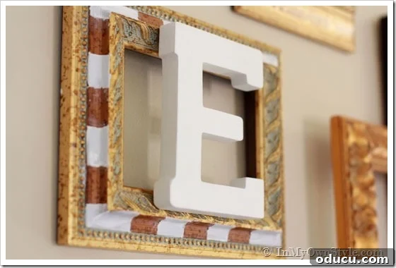 Wall Decorating Ideas Wall Decorating Ideas using wood frames and wood letters bought at the craft store.