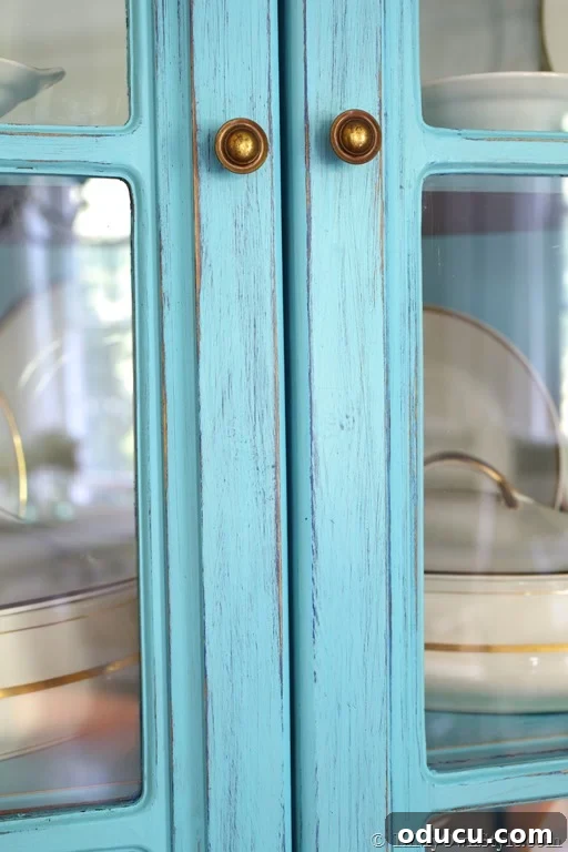 Selecting the Best Chalk Paint for Your Furniture 10 corner cabinet painted with DIY chalk paint using two colors